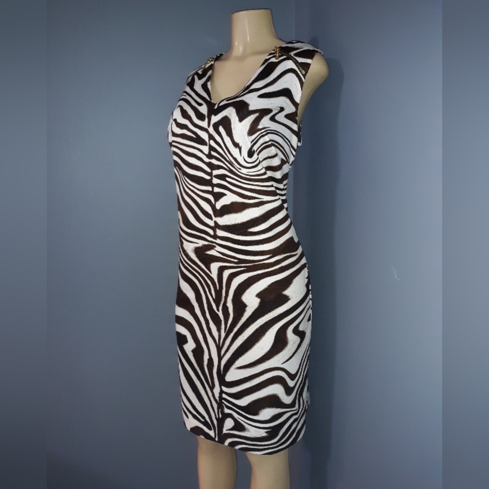 MICHAEL KORS ANIMAL PRINT DRESS SZ 1X - Picture 4 of 6